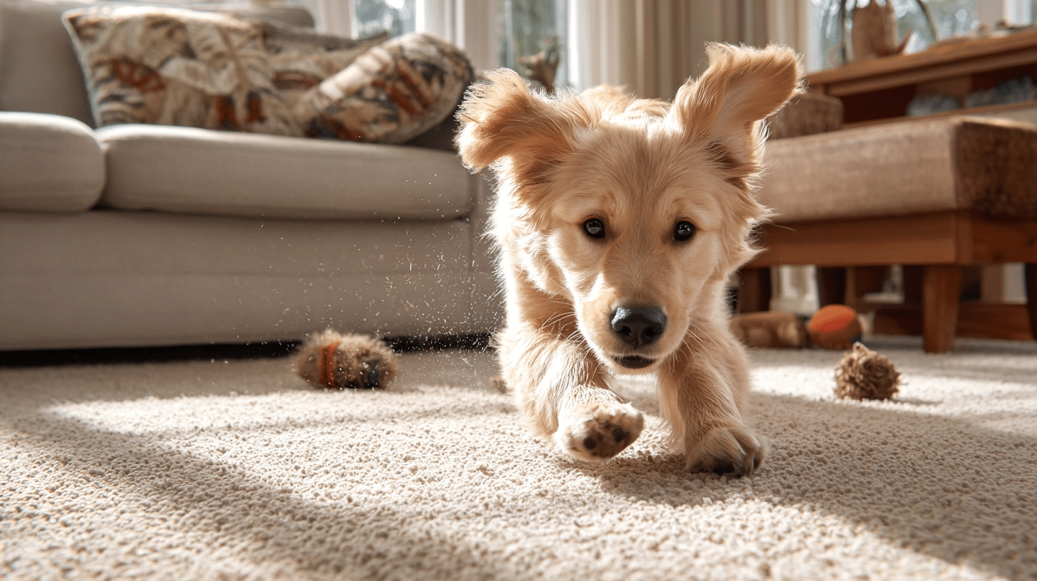 why do dogs scratch the carpet