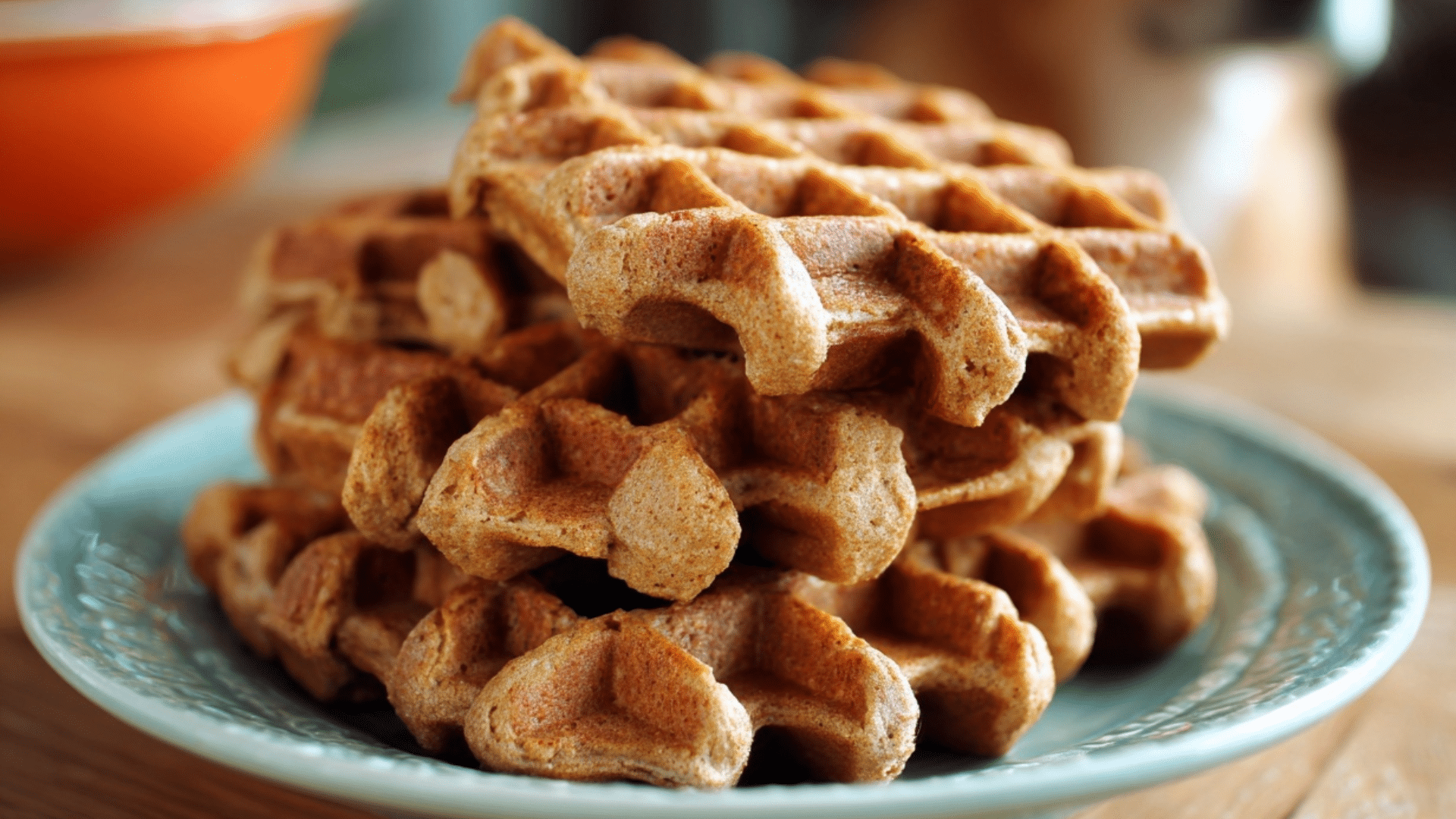 Carrot & Peanut Butter Waffles for Dogs