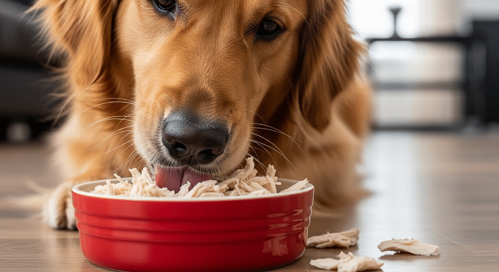 how to boil chicken for dog