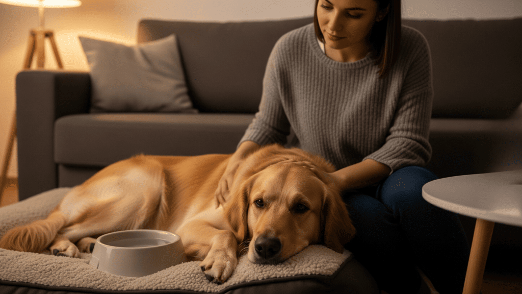 how to treat a dog concussion at home