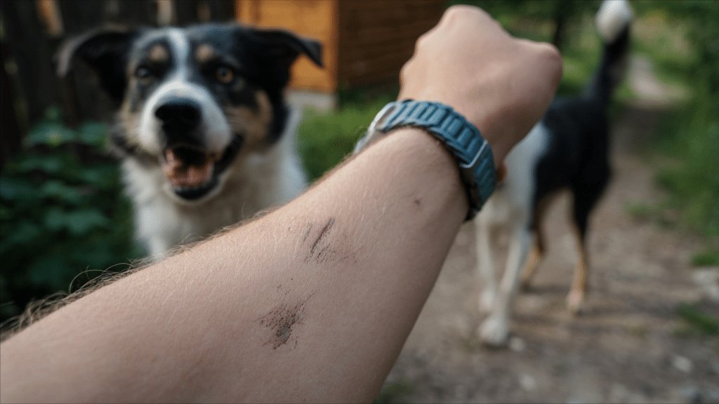 what happens if dog nail scratches you